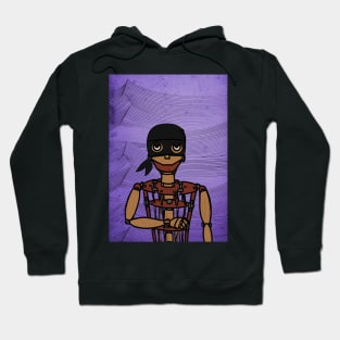 Unique Not a Puppet Digital Collectible - Character with BasicEye Color, PaintedSkin, and WoodItem on TeePublic Hoodie